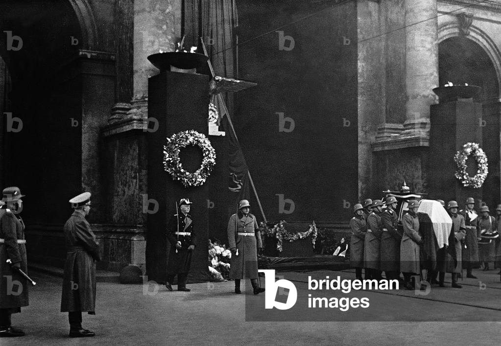 State funeral of Erich Ludendorff, 1937 (b/w photo)