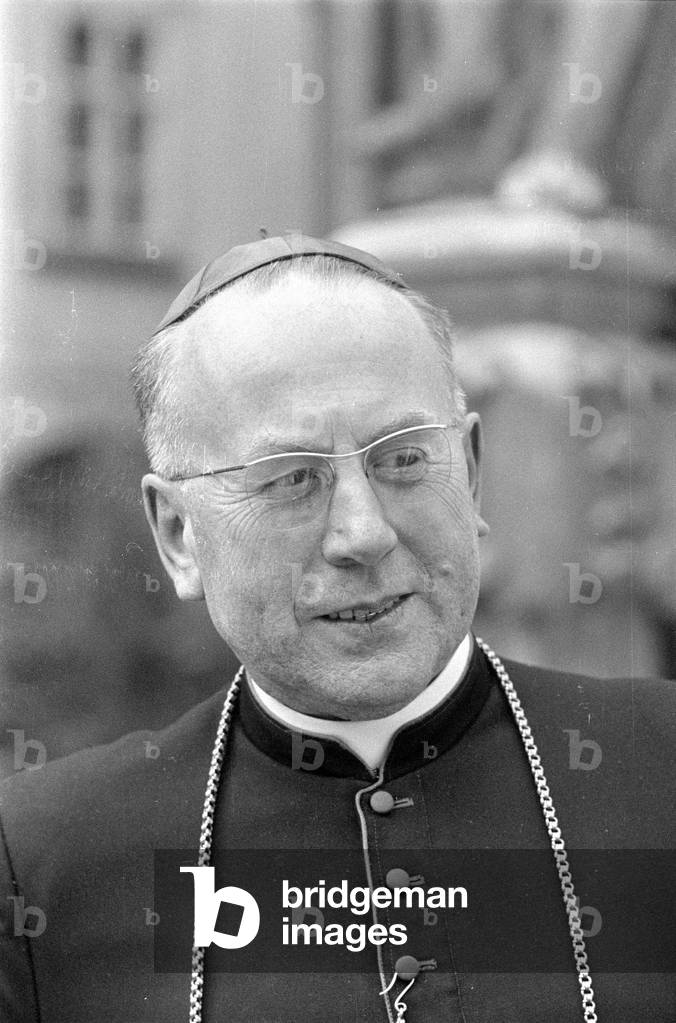 Cardinal Franz Koenig, 1963 (b/w photo)