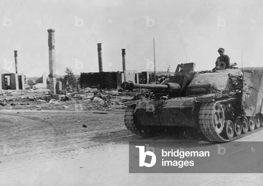 German assault gun III, 1944 (b/w photo)