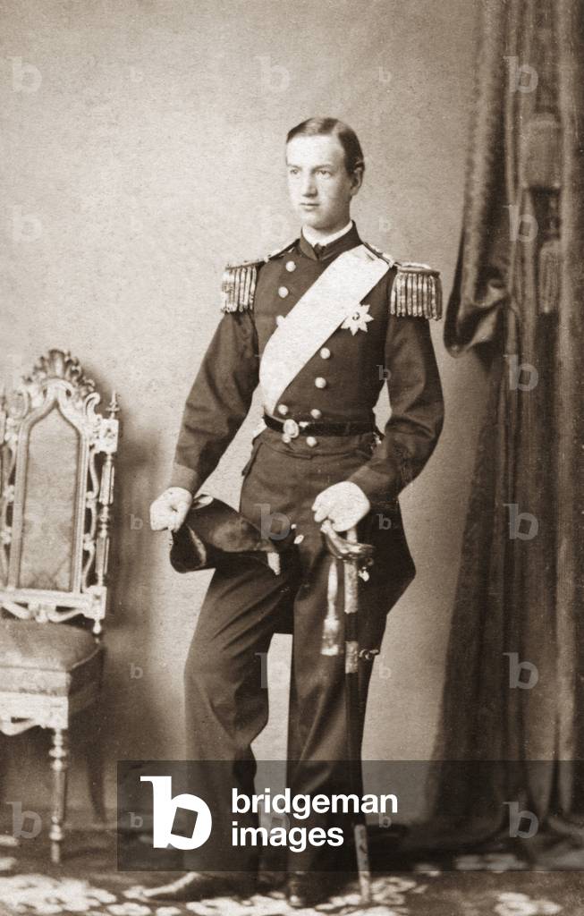 King Georg I. of Greece (b/w photo)