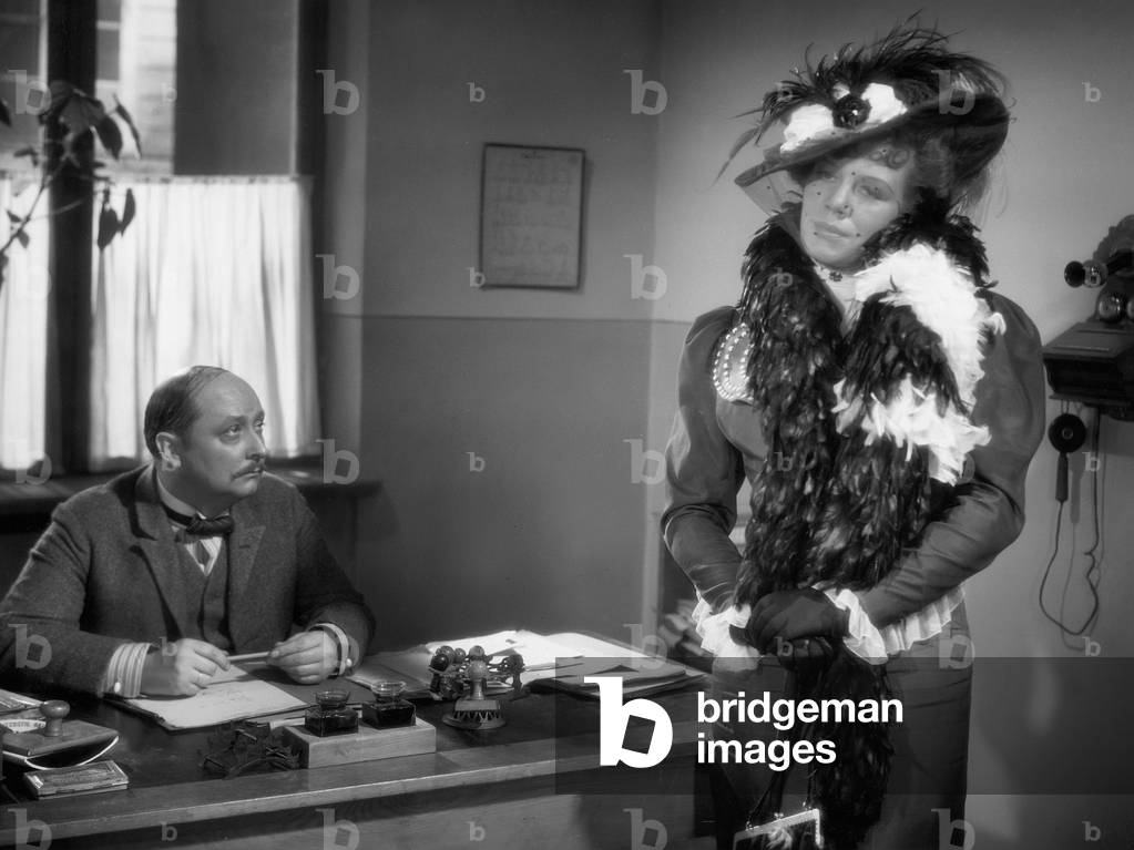 Hermann Pfeiffer and Elisabeth Flickenschildt in 'Der Maulkorb', 1938 (b/w photo)
