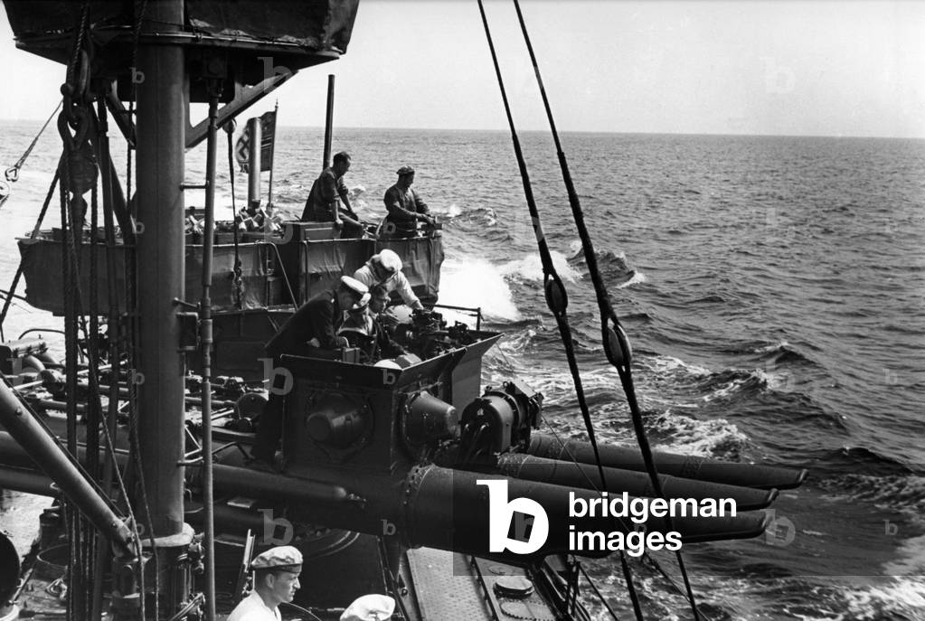 Torpedo exhaust pipes of a torpedo boat