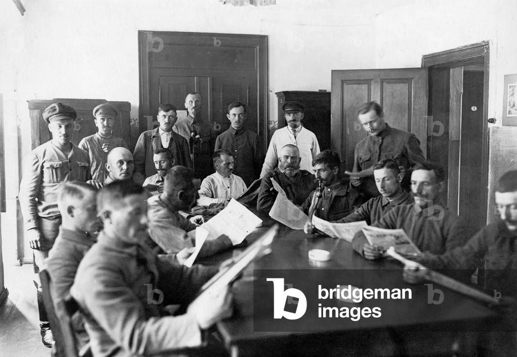 Hospice for freed German prisoners of war, 1919 (b/w photo)