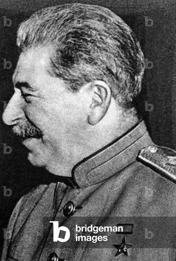Joseph Vissarionovich Stalin (b/w photo)