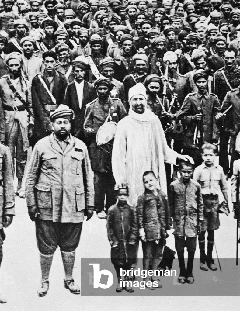 Abdul Ghaffar Khan and 'Red Shirts', 1931 (b/w photo)