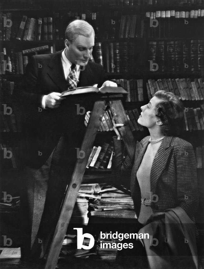 Gustaf Gruendgens and Marianne Hoppe in 'The Flase Step', 1939 (b/w photo)