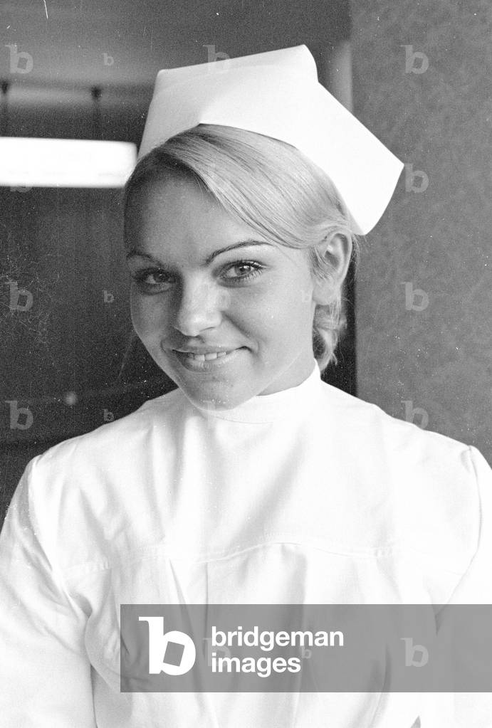 Nurse, 1971 (b/w photo)