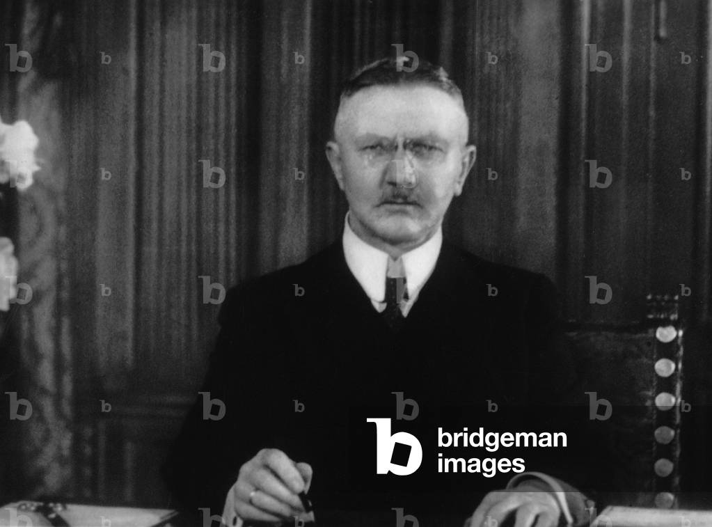 Hjalmar Schacht, 1933 (b/w photo)