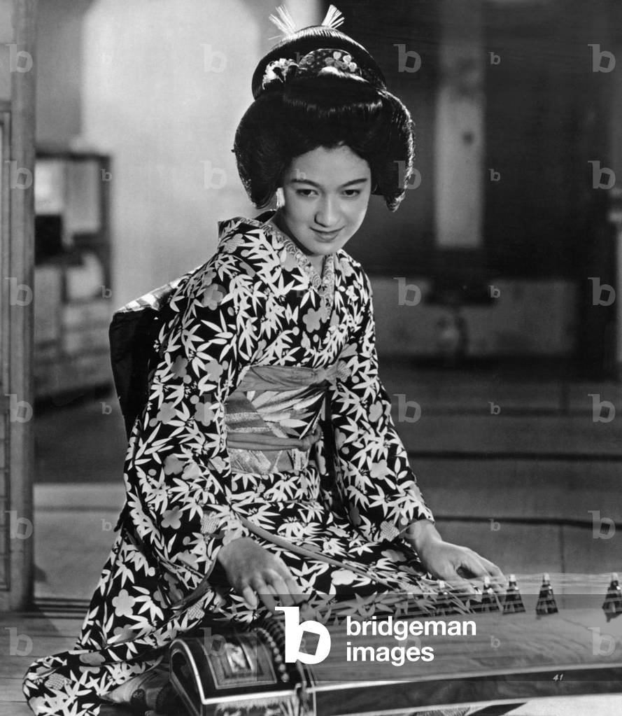 Geisha, before 1945 (b/w photo)