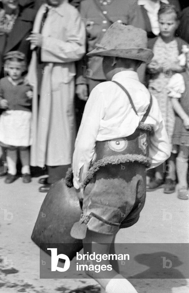 The Gauder Fest in Zell am Ziller, 1952 (b/w photo)