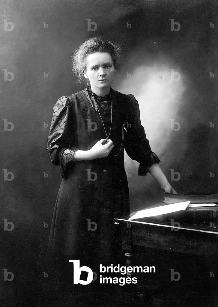 Marie Curie, 1910 (b/w photo)