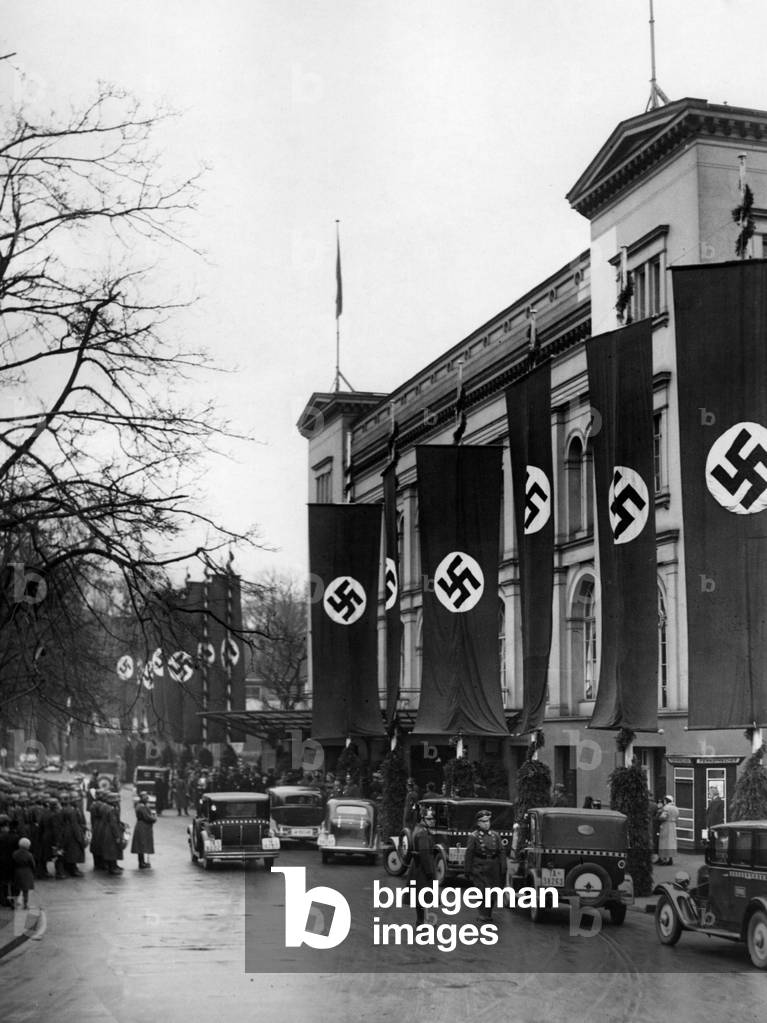 Celebration of the Saar at the Kroll Opera, 1935 (b/w photo)