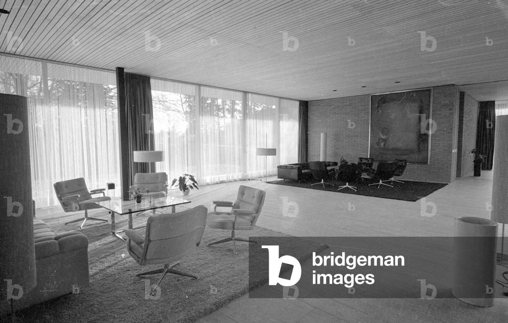 The Chancellor's Bungalow in Bonn, 1964 (b/w photo)