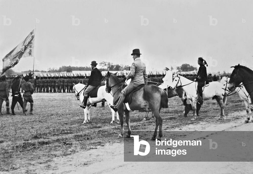Prince Henry of Prussia in Shanghai, 1898 (b/w photo)