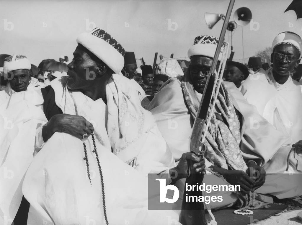 Ramadan festival in Dakar, 1950s (b/w photo)