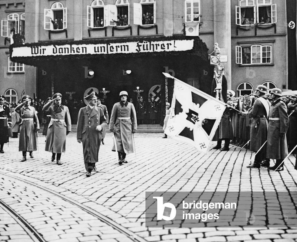 Adolf Hitler in Reichenberg in the occupied Sudetenland, 1938