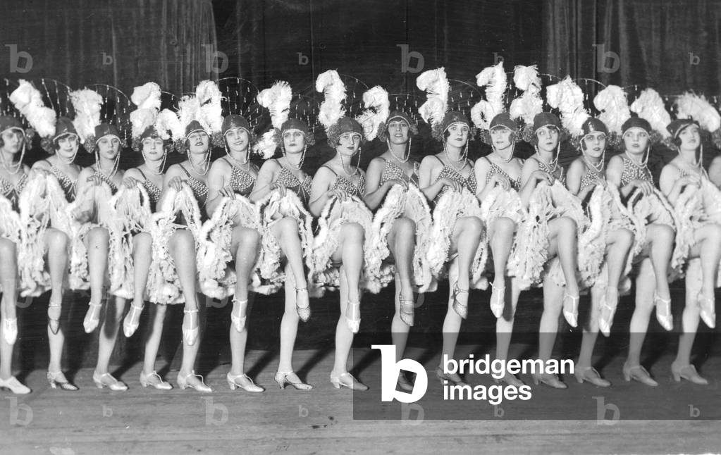 Revue dancers, 1925 (b/w photo)
