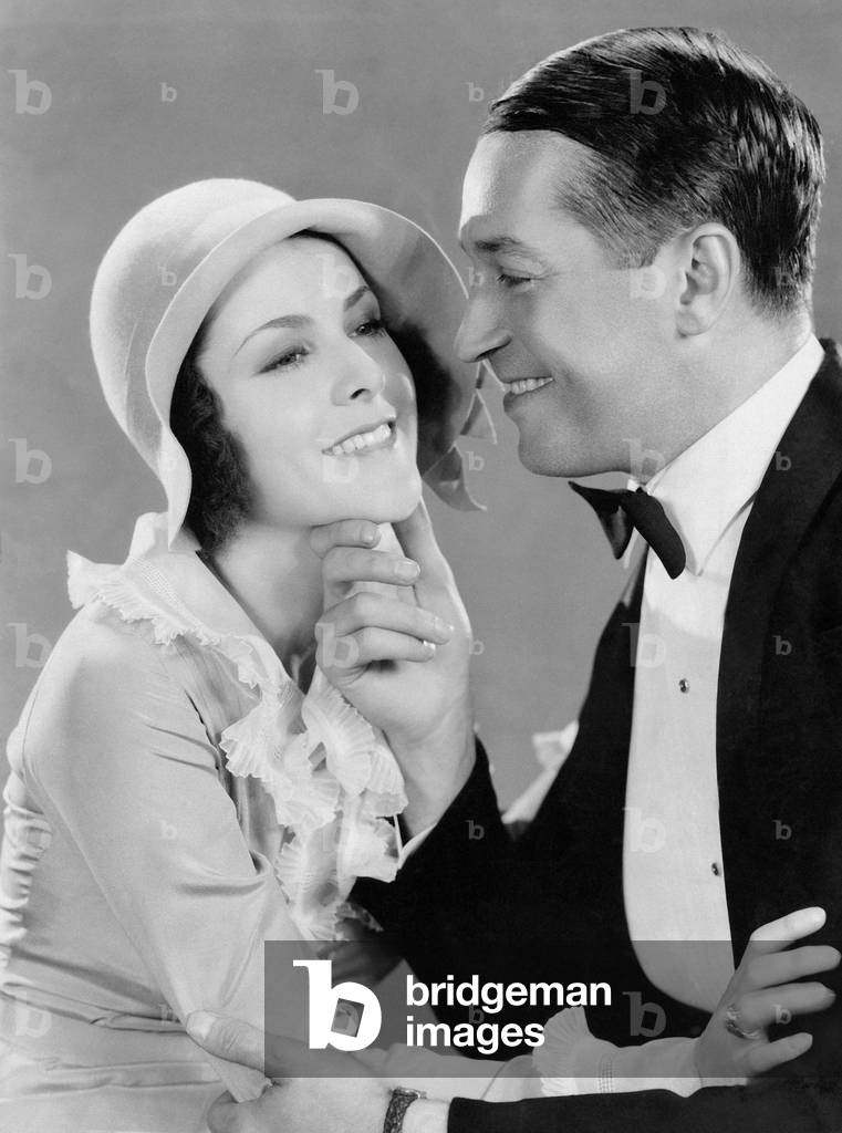Yvonne Vallee and Maurice Chevalier, 1932 (b/w photo)