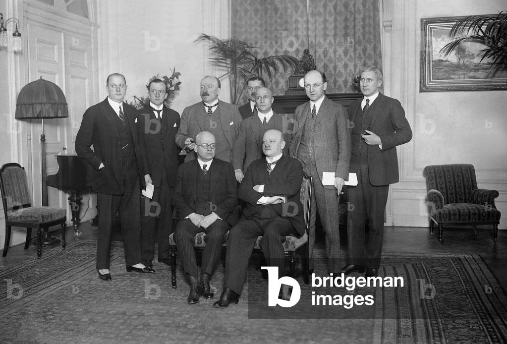 Admission of Germany into the League of Nations, 1926 (b/w photo)
