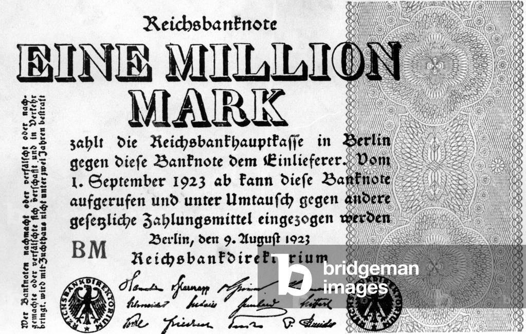 One million Mark, 1923