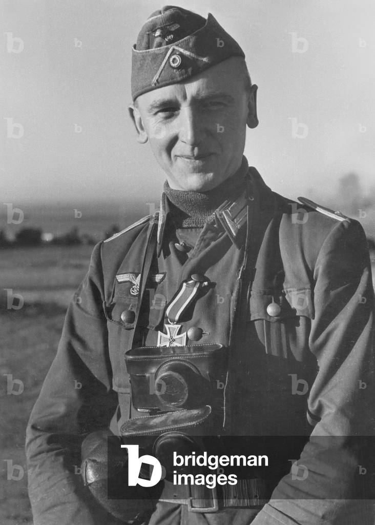 German officer, 1942 (b/w photo)