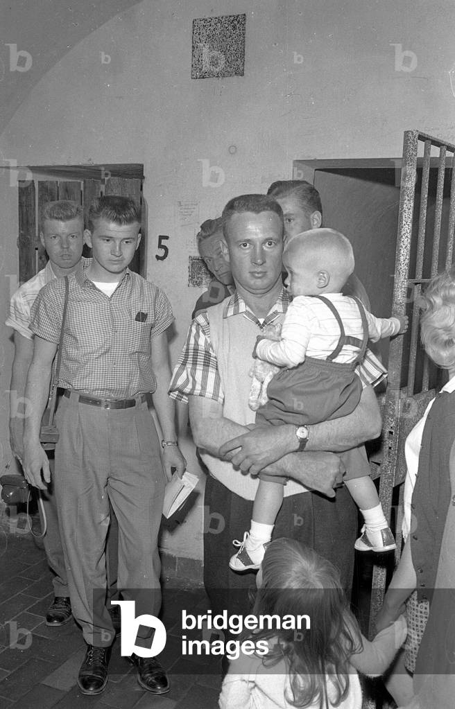 Bunker complex on the Obersalzberg, 1960 (b/w photo)