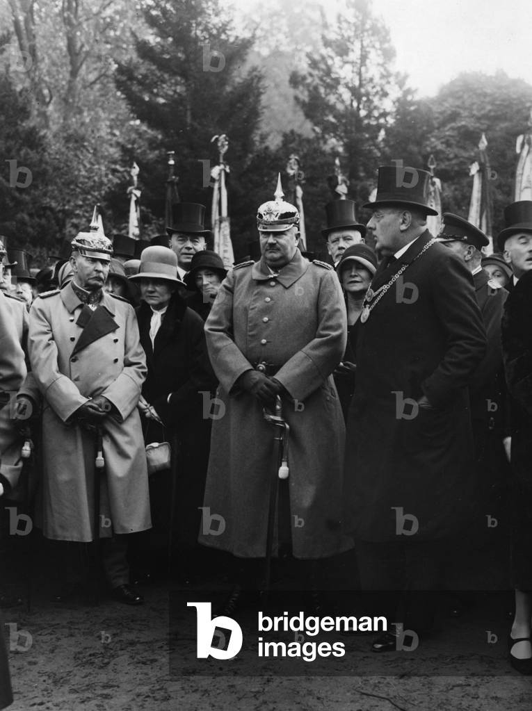 Prince Eitel Friedrich of Prussia at the inauguration of a monument, 1929