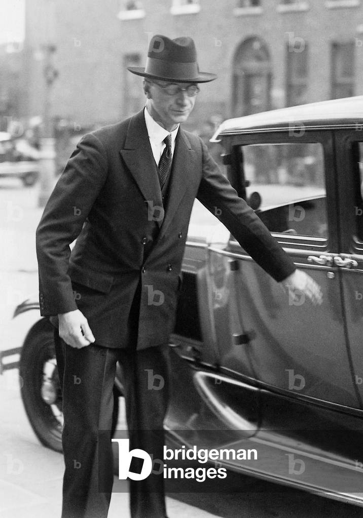 Eamon de Valera in Dublin, 1932 (b/w photo)