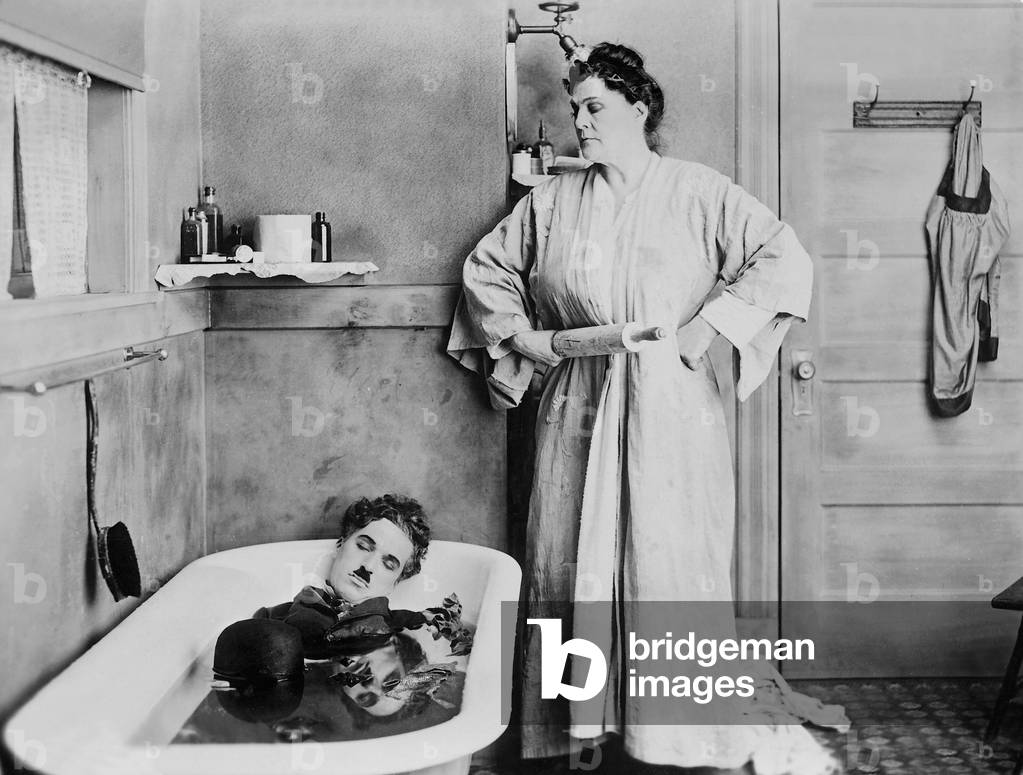 Charles Chaplin in 'Payday', 1921 (b/w photo)