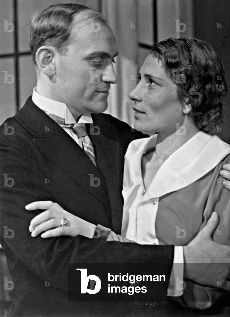 Bernhard Minetti and Maria Sizanda in 'Easter', 1932 (b/w photo)