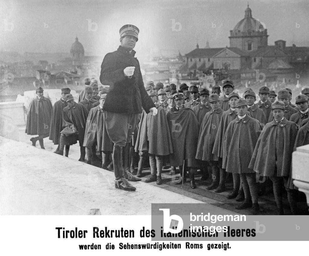 Tyrolean recruits in Rome, 1923