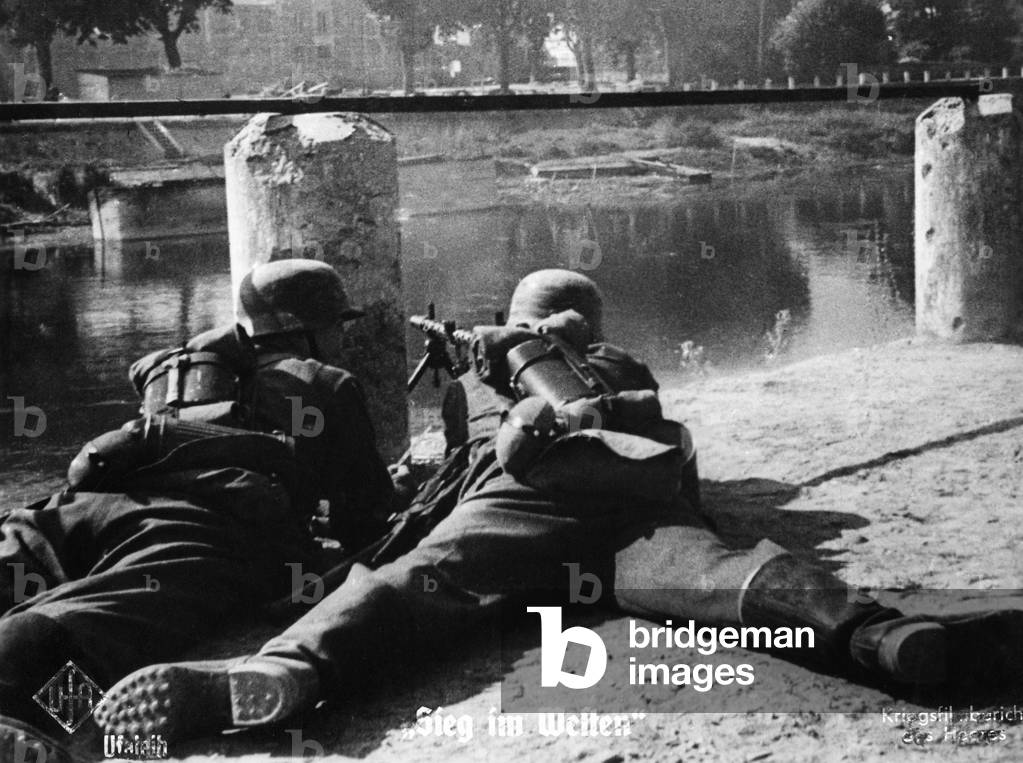German Mg troop in France, 1940
