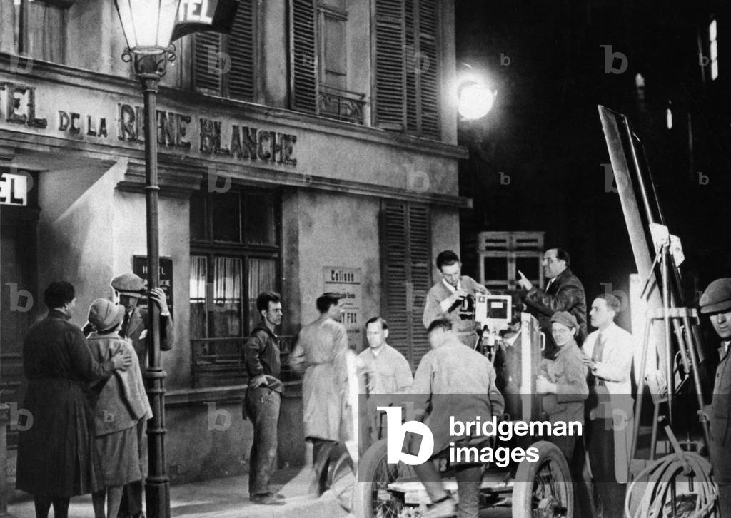 Director Georg Wilhelm Pabst during the shooting of 