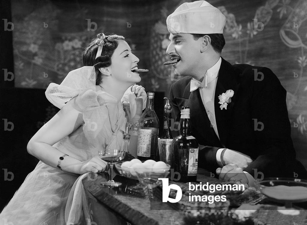 Jenny Jugo and Adolf Wohlbrueck in 'Hokum', 1936 (b/w photo)