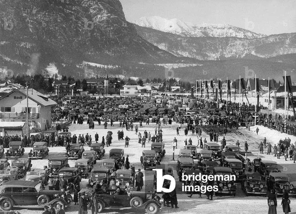 Olympic winter games in Garmisch-Partenkirchen, 1936 (b/w photo)