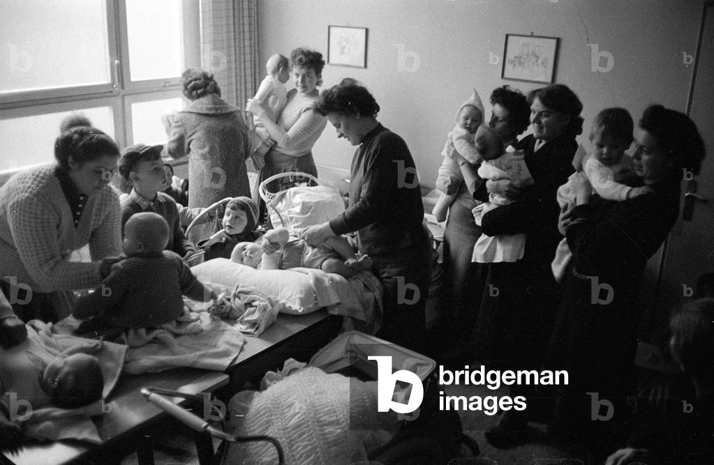 Nursery in Rimbach, 1960 (b/w photo)