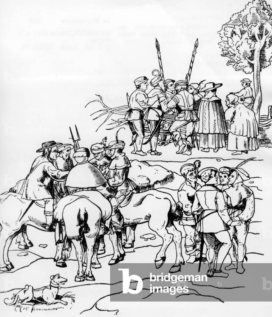 Striking peasants, 1522