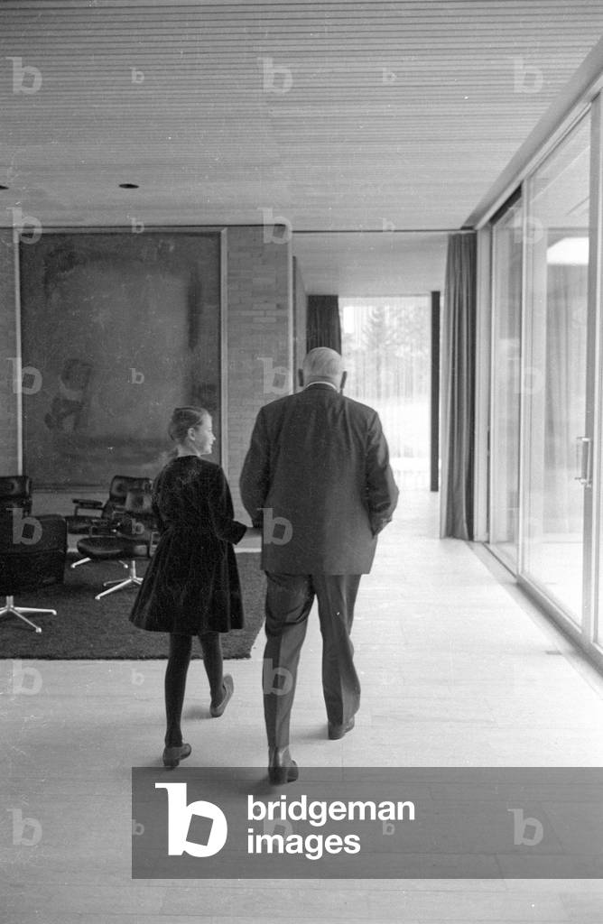 Ludwig Erhard in Bonn, 1964 (b/w photo)