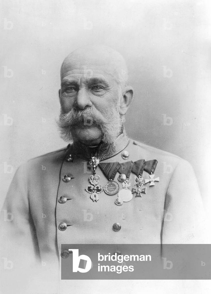Franz Joseph I (b/w photo)