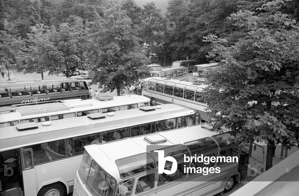 Tourism in Bavaria, 1971 (b/w photo)