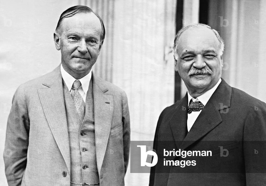 Calvin Coolidge and Charles Curtis, 1928 (b/w photo)
