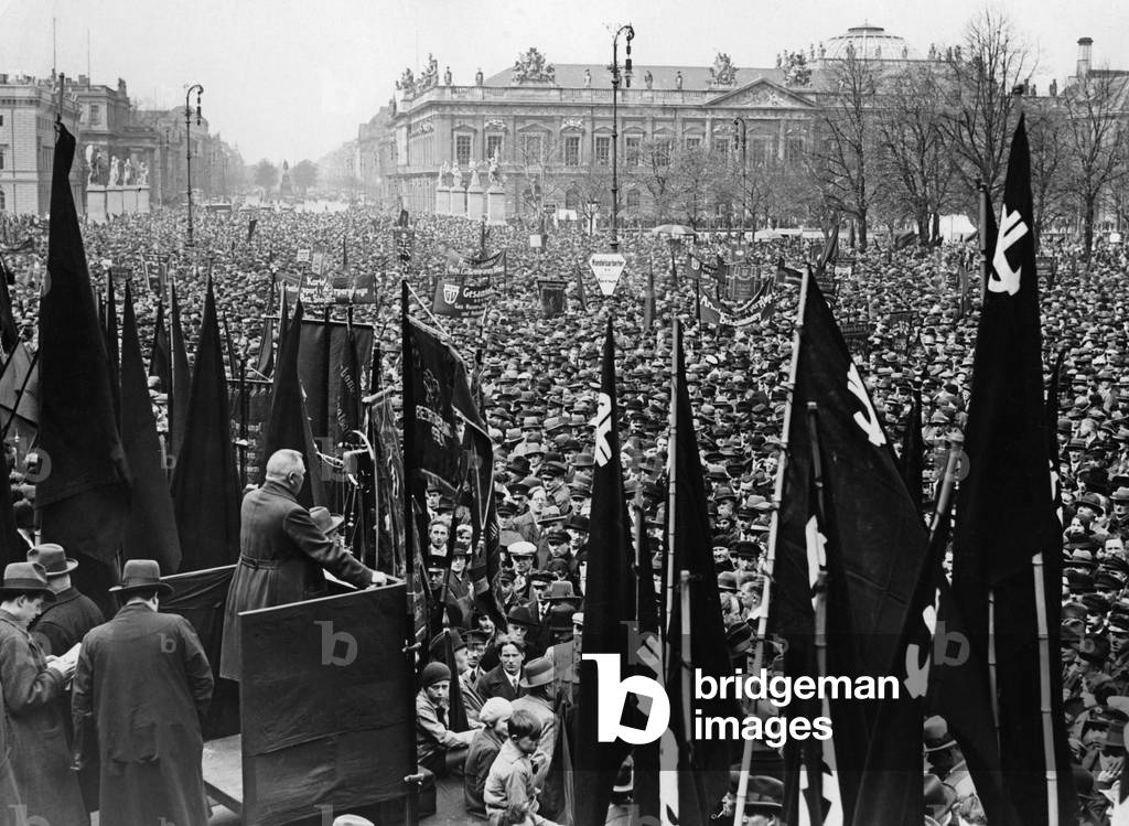 SPD chairman Otto Wels on the 1st of May, 1930