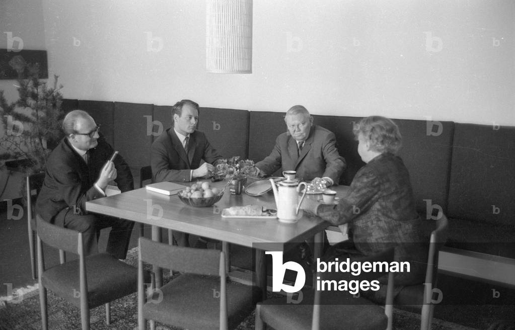 Ludwig Erhard in Bonn, 1964 (b/w photo)
