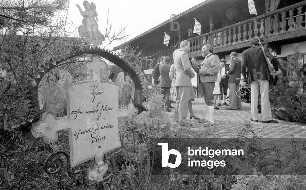 Tosso Herz at the Hilgerhof, 1974 (b/w photo)