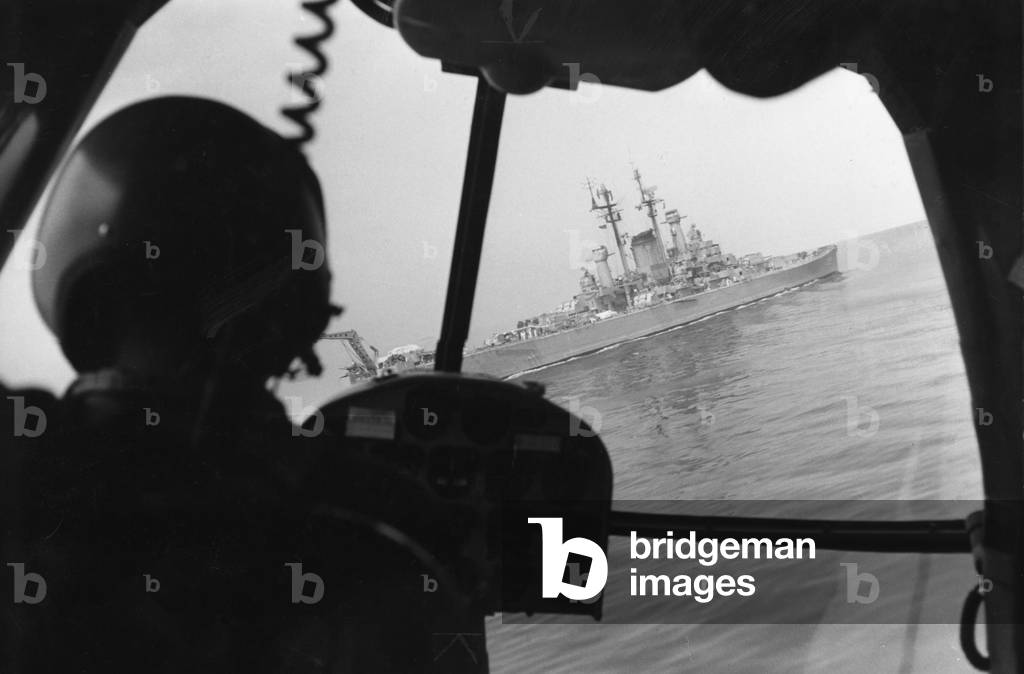 The 'Salem' in the Mediterranean, 1957 (b/w photo)