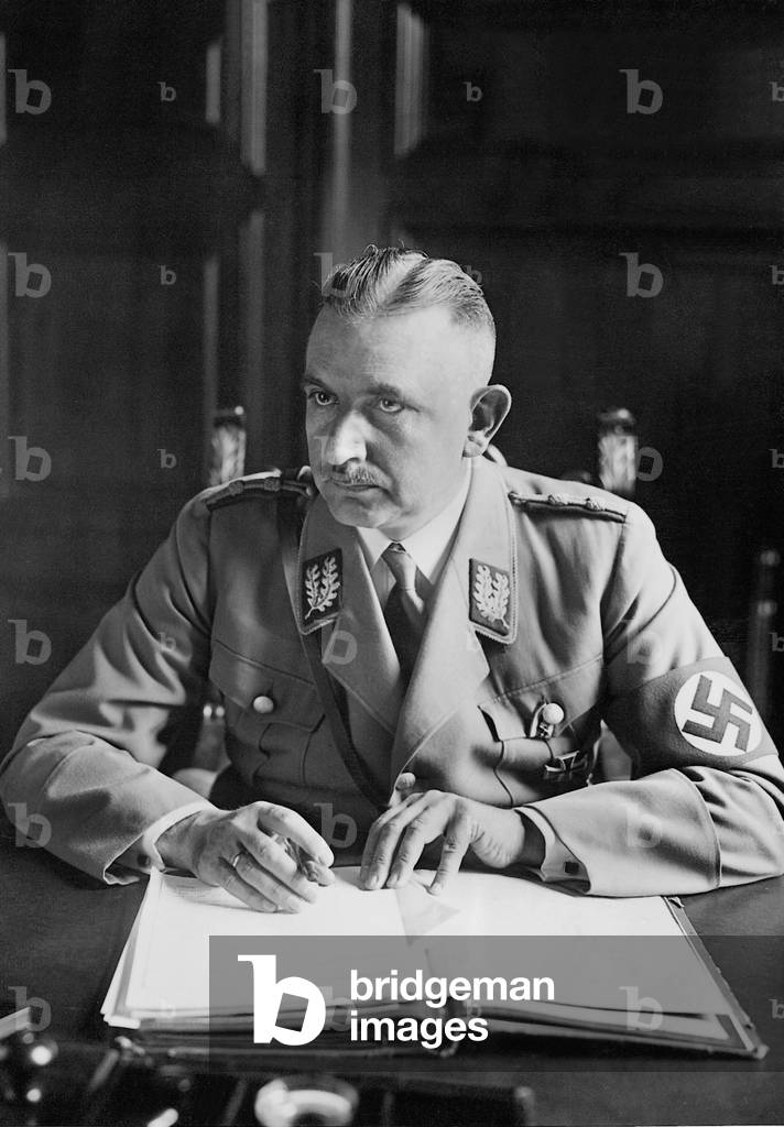 Bernhard Rust as Prussian Minister of Culture, 1933 (b/w photo)