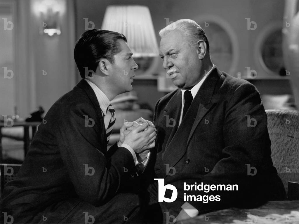 Viktor de Kowa and Emil Jannings in the movie 'Old heart becomes young again', 1943 (b/w photo)