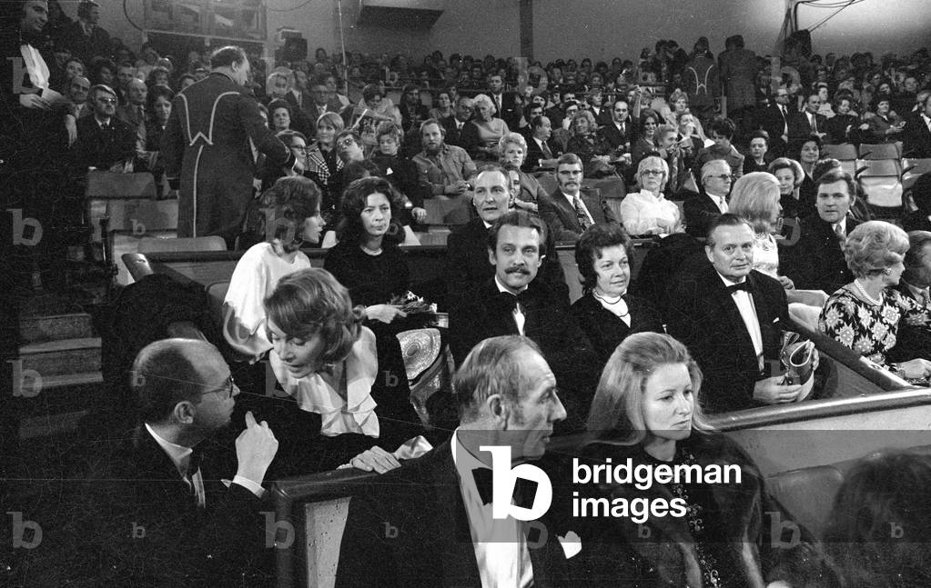 Willi Daume in Stars in der Manege, 1971 (b/w photo)