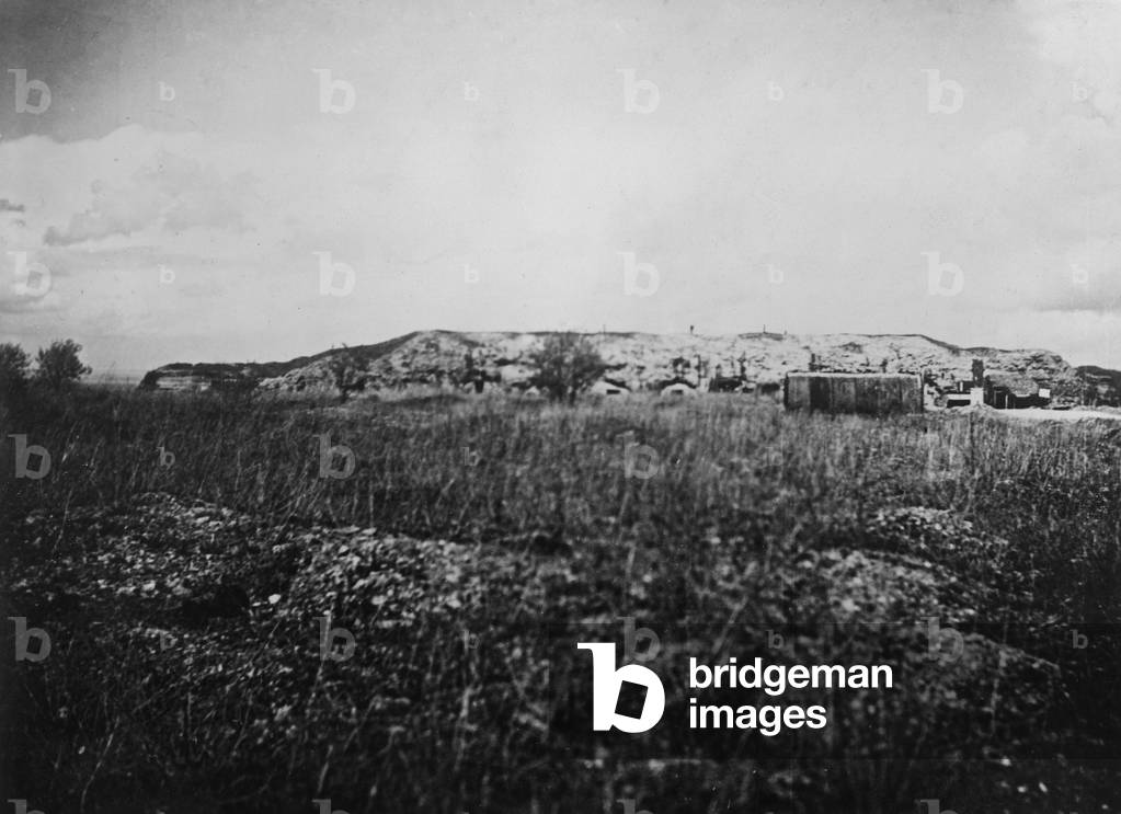 Fort Vaux at Verdun, 1932 (b/w photo)