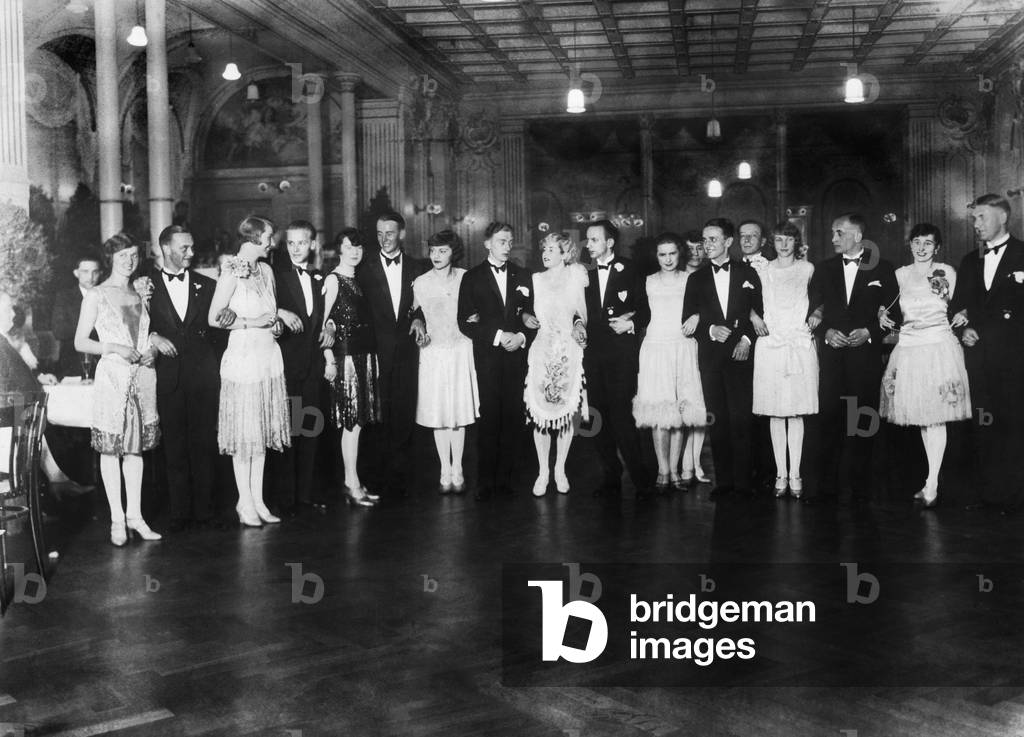 Dance tournament in Norderney, 1927 (b/w photo)